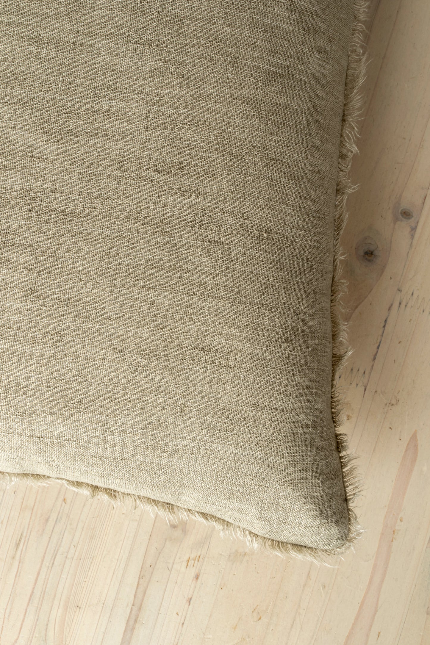 Lina Linen Pillow - Driftwood