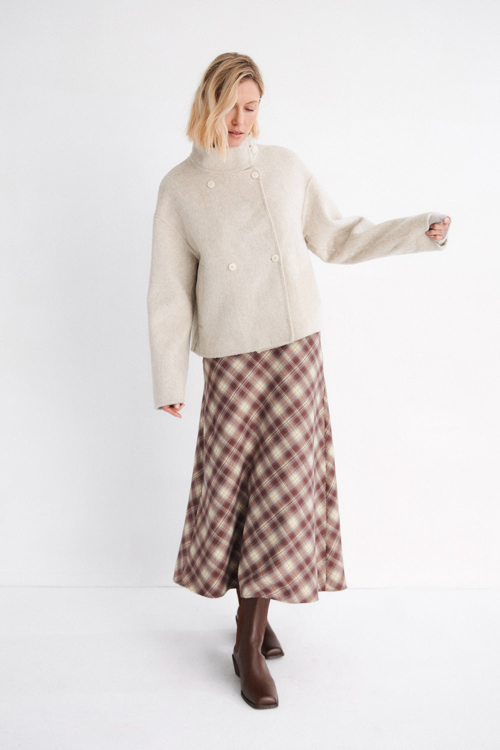 Sakura Plaid Skirt