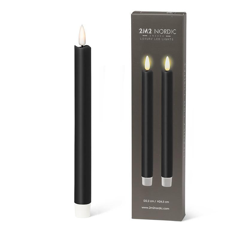 LED Taper Candle - S/2