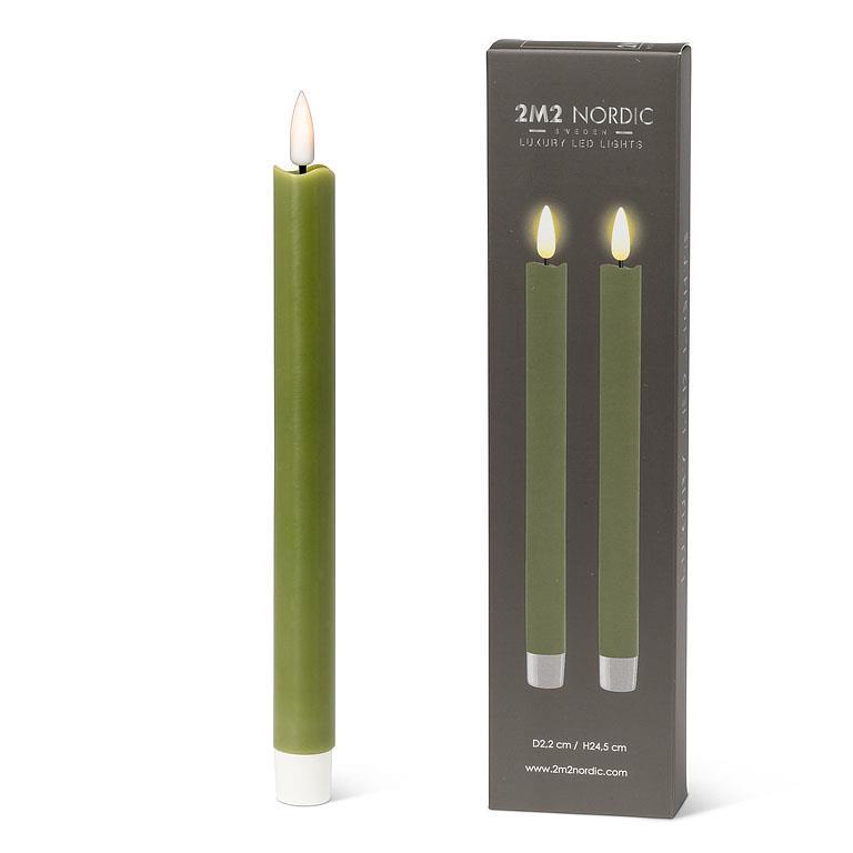 LED Taper Candle - S/2