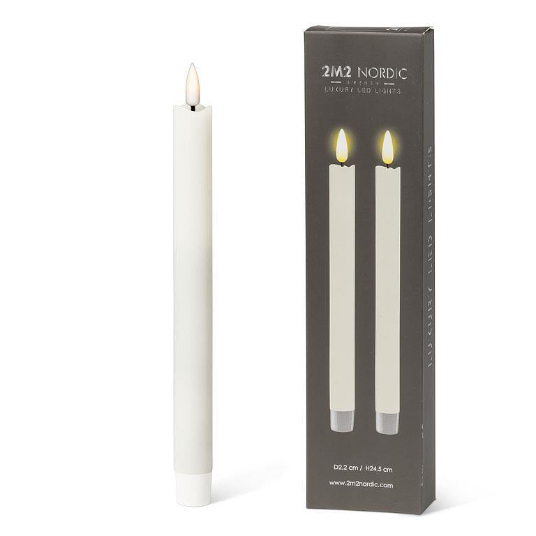 LED Taper Candle - S/2
