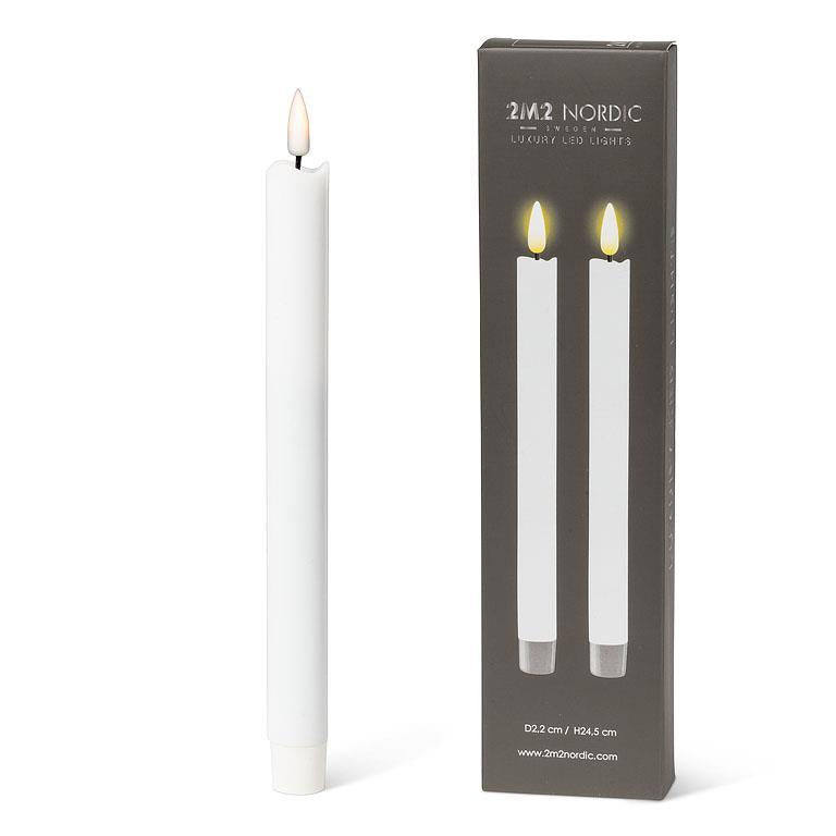 LED Taper Candle - S/2