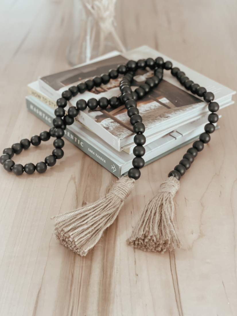 black-wood-bead-garland