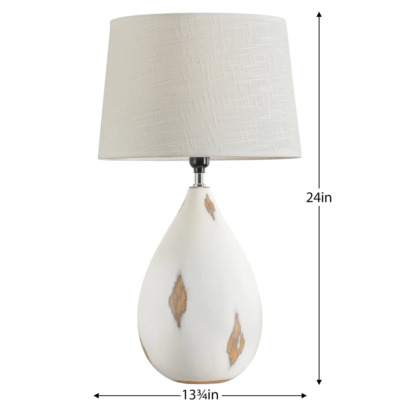 Whitewash Table Lamp