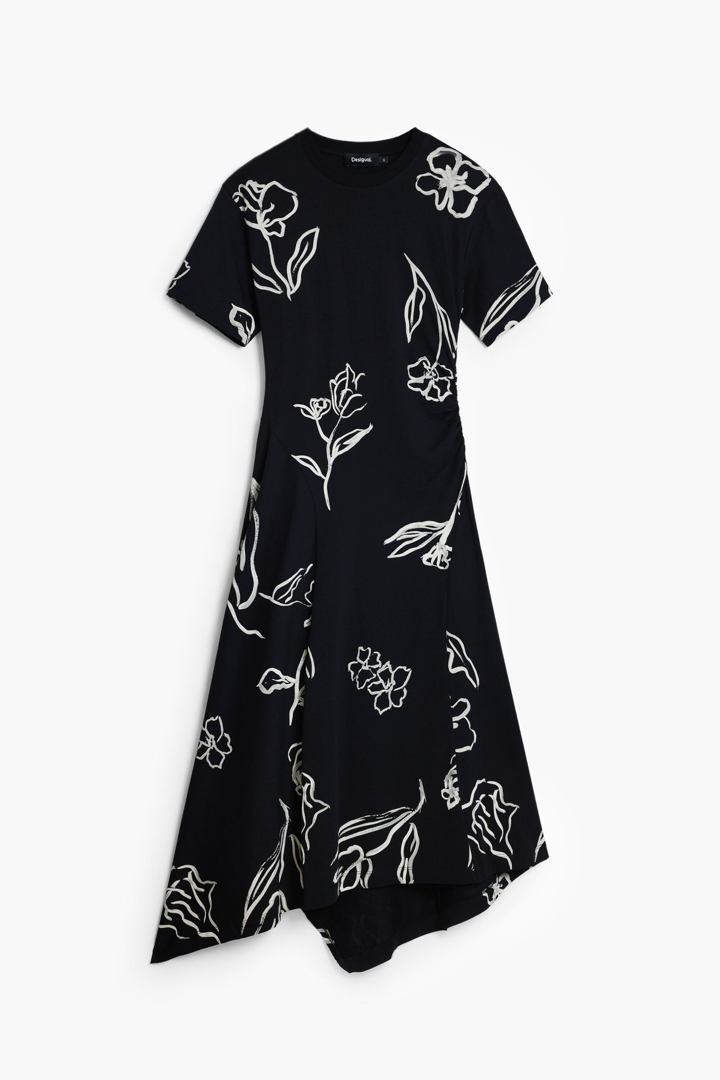 Dress w/Floral Strokes