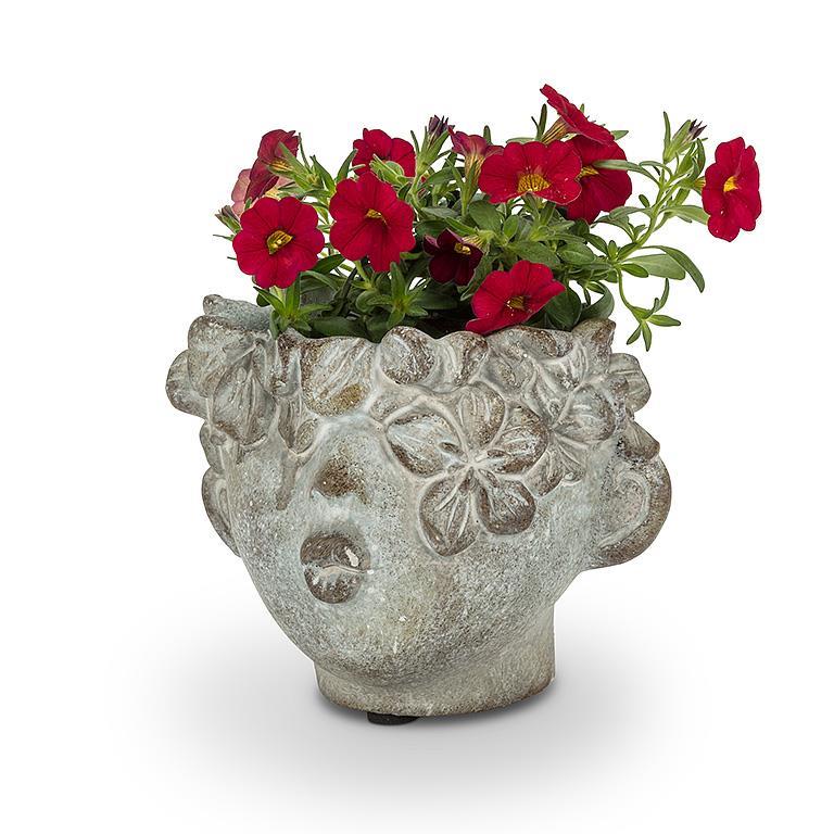Mini Kissing Face Planter - 4"h