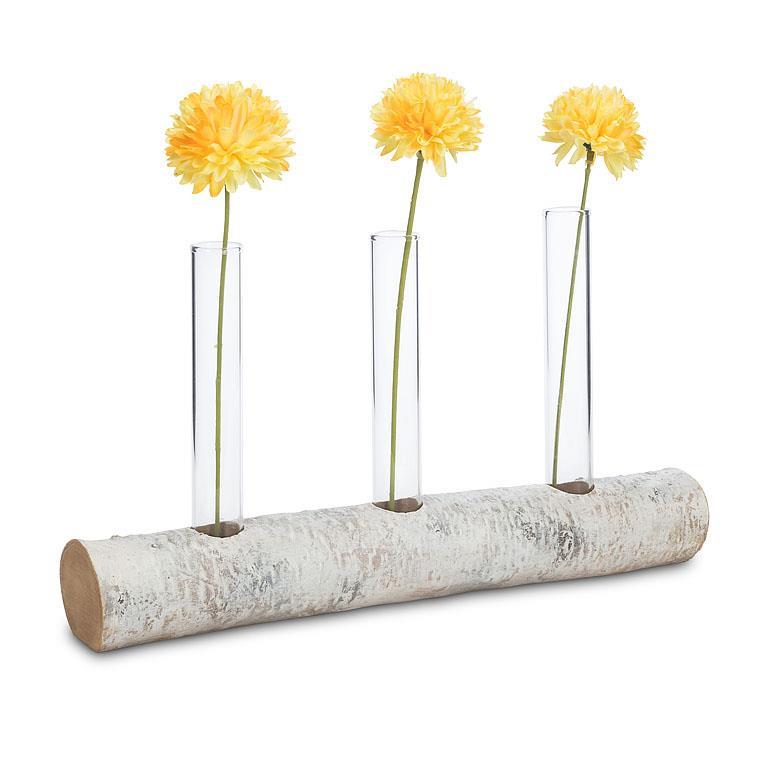 Birch Log Tube Vase