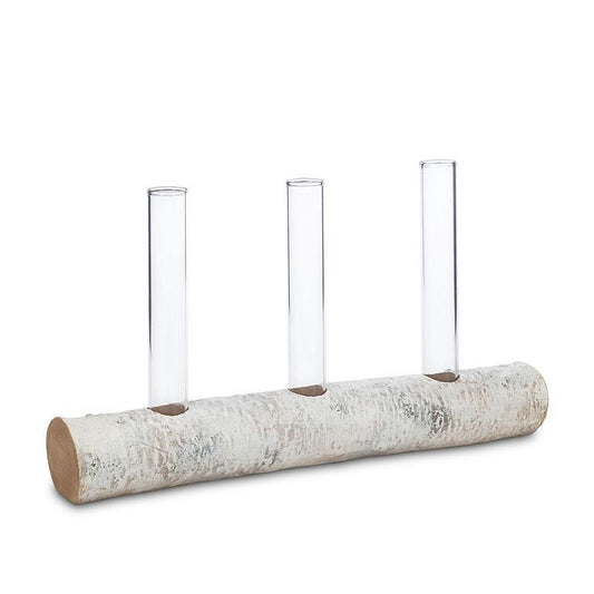 Birch Log Tube Vase