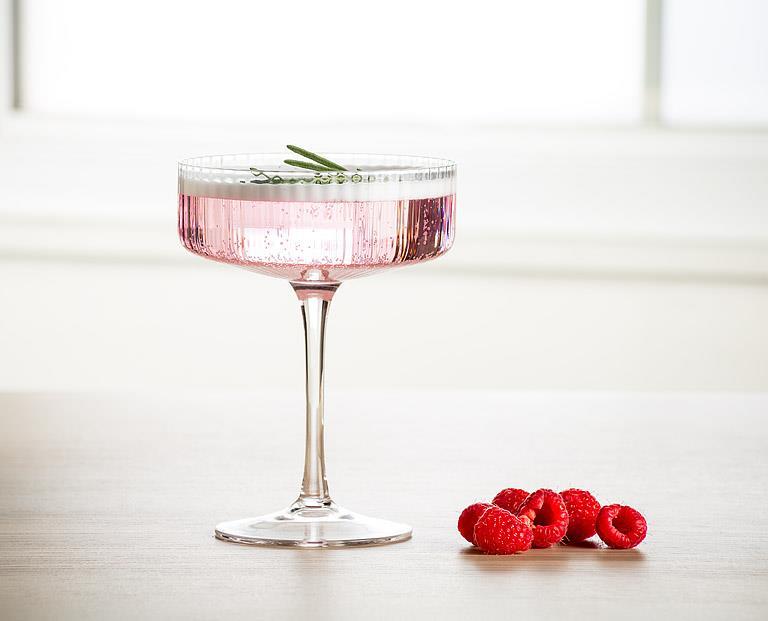 Optic Glass Cocktail Coupe