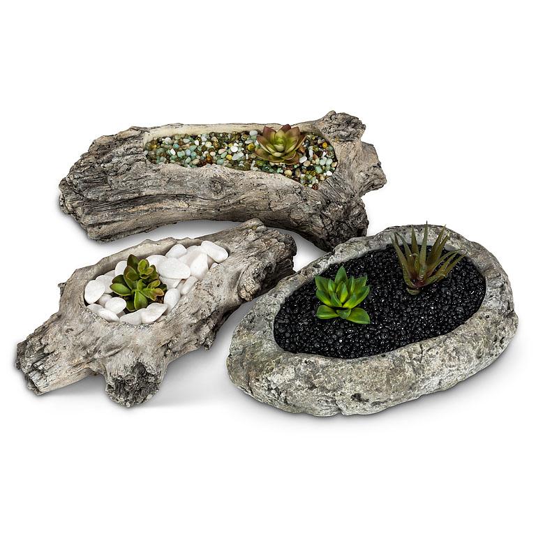 Slim Log Planter
