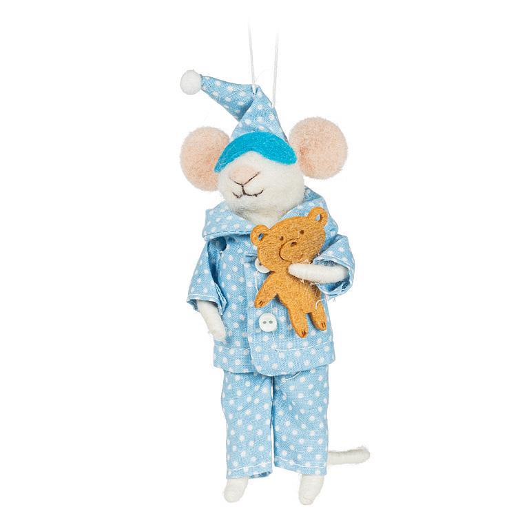 Pajama Mouse w/Teddy