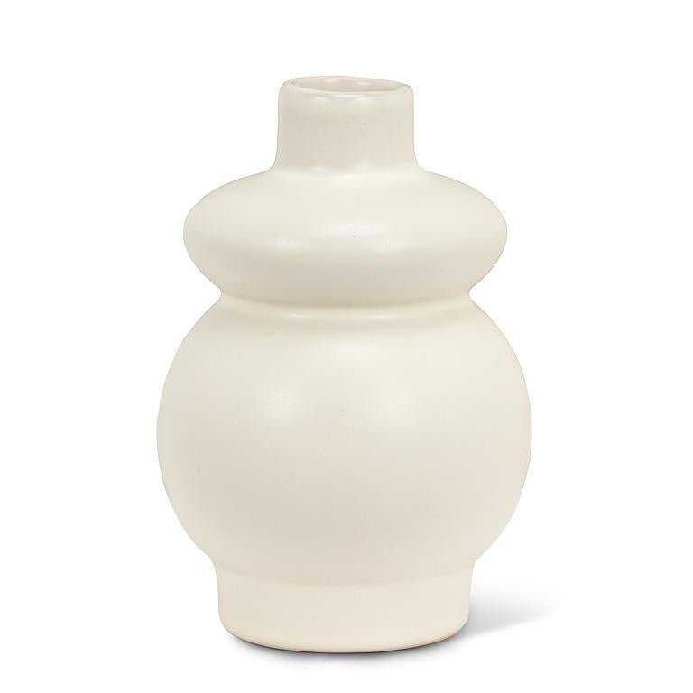 Curvy Ivory Bud Vase
