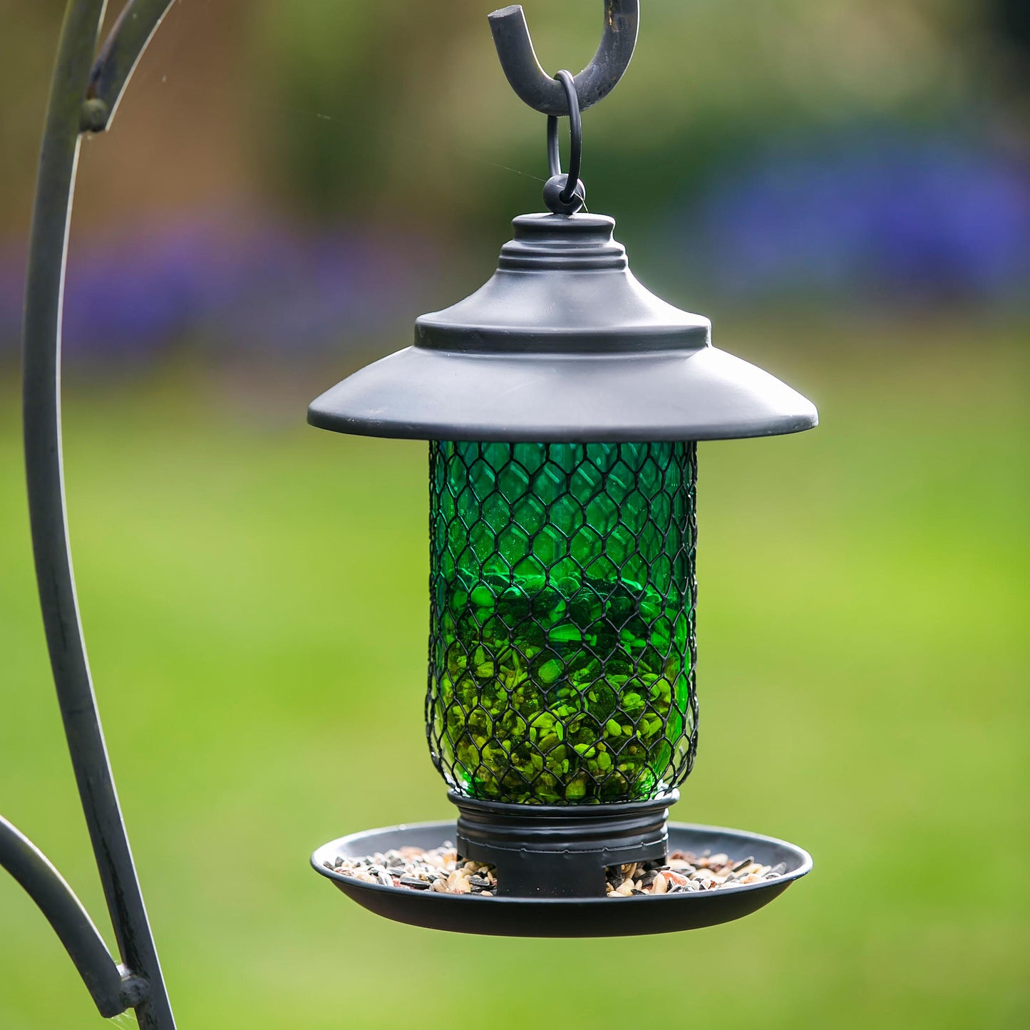 Glass & Metal Bird Feeder