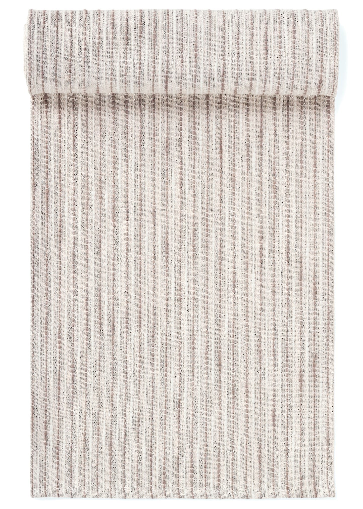Beige Striped Table Runner