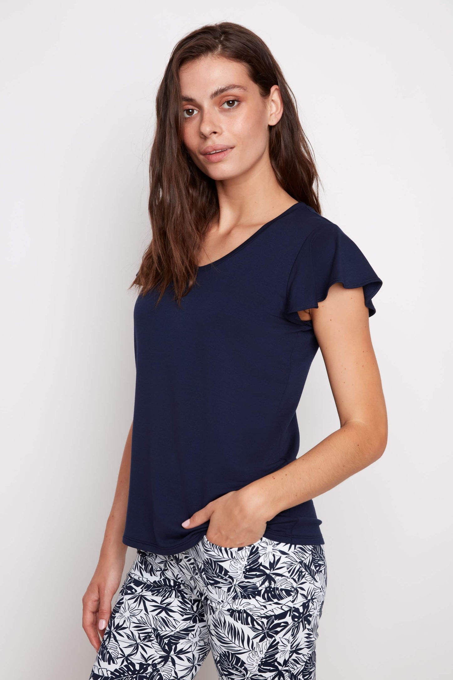 Ruffle Sleeve Top