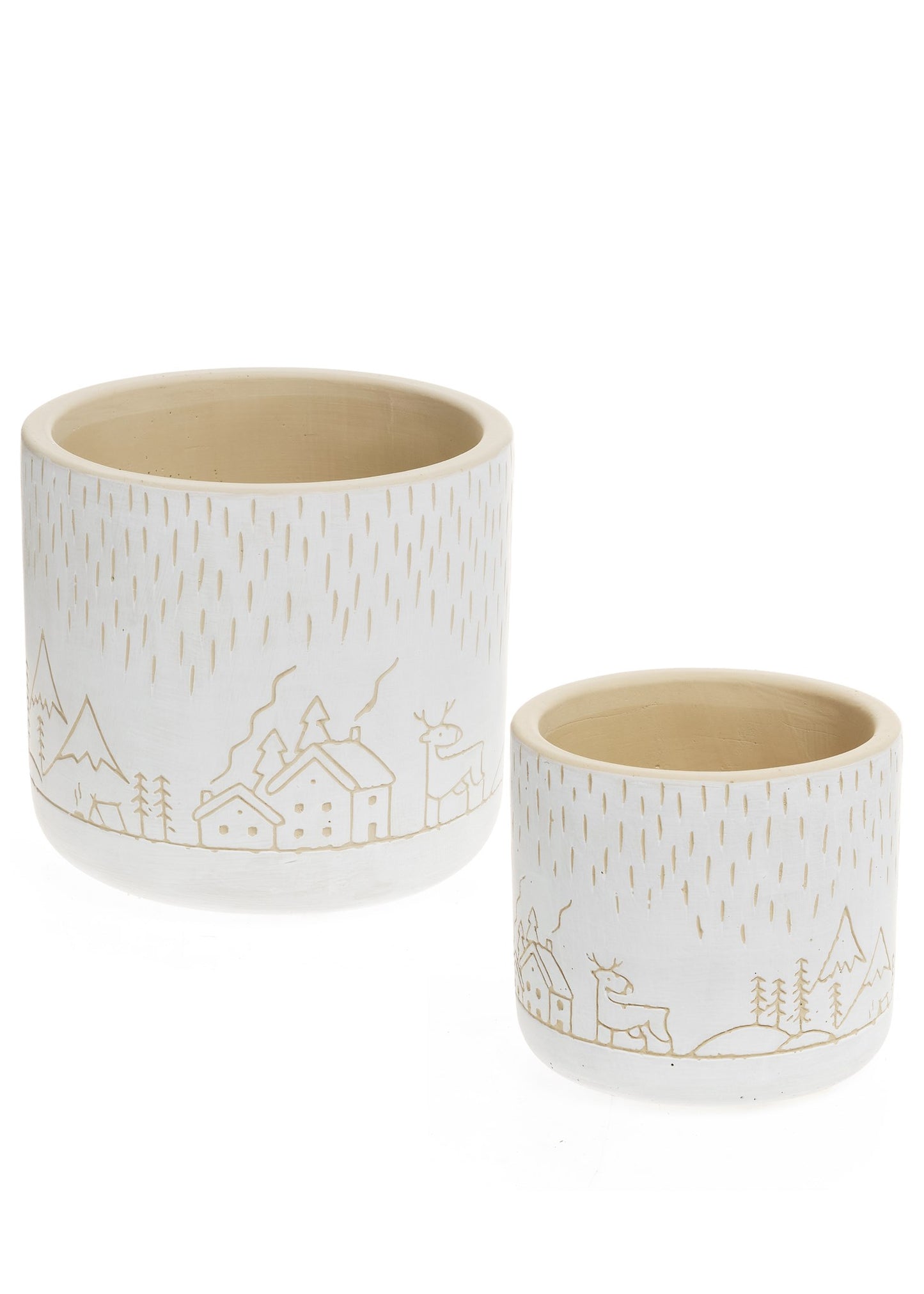 Holiday Village Planter