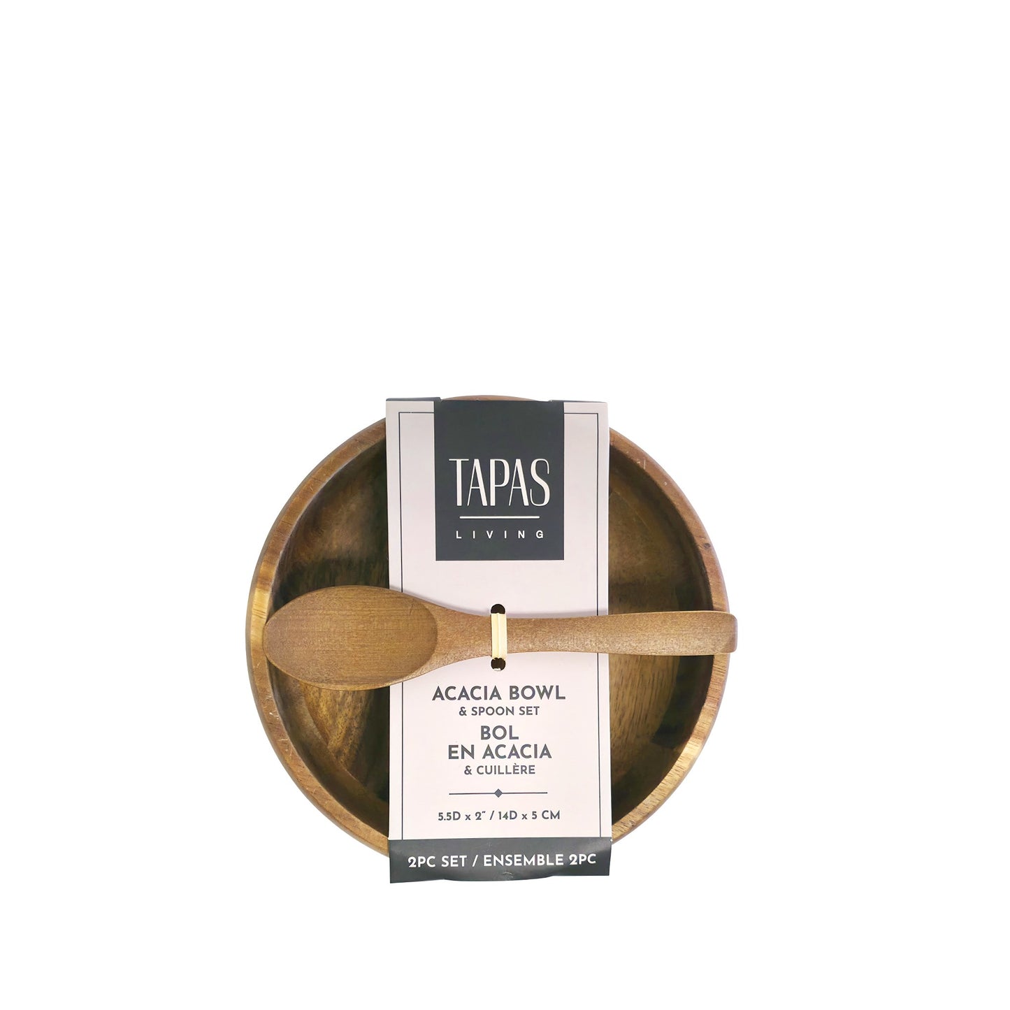 Wood Tapas Bowl w/Spoon