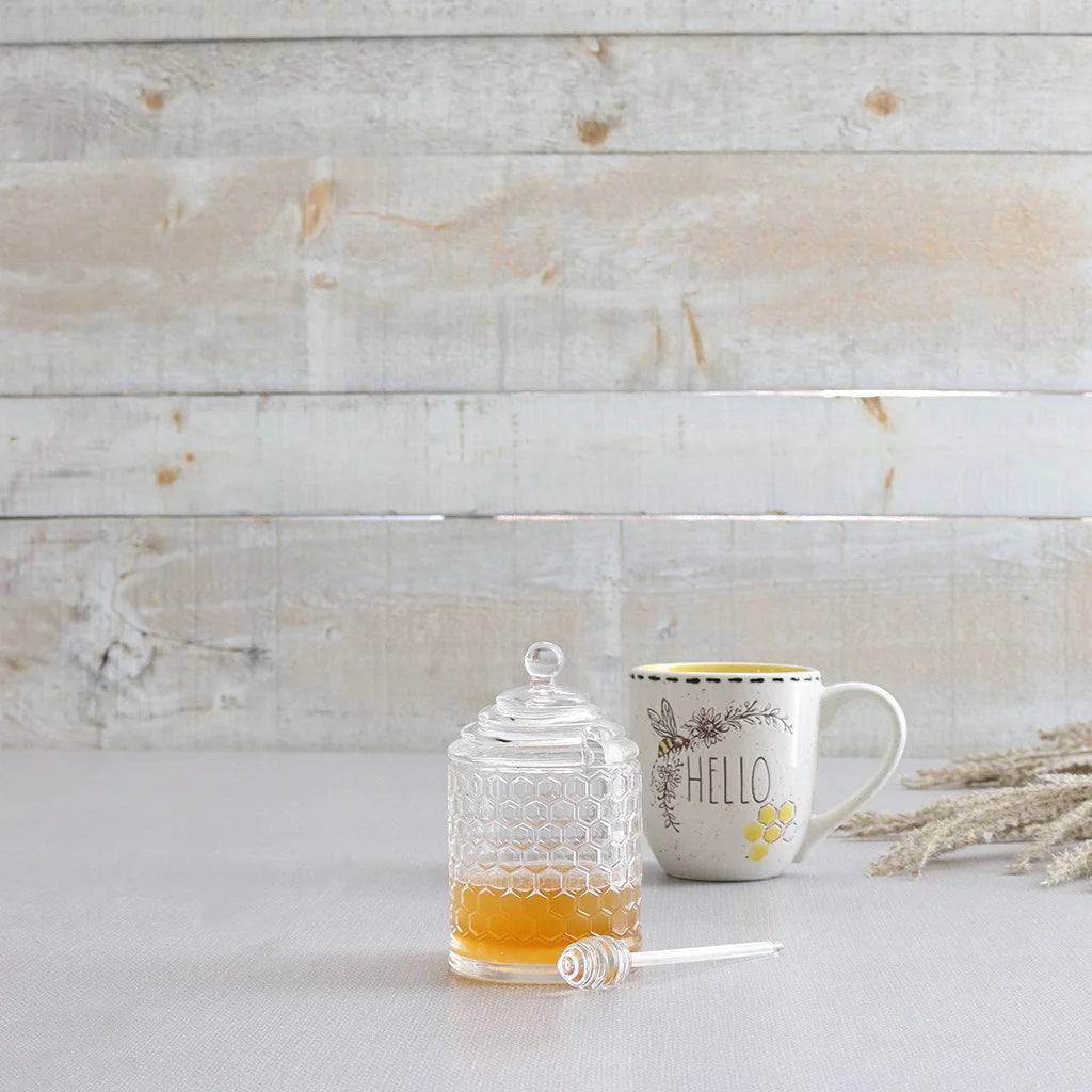 Glass Honey Pot w/Dauber