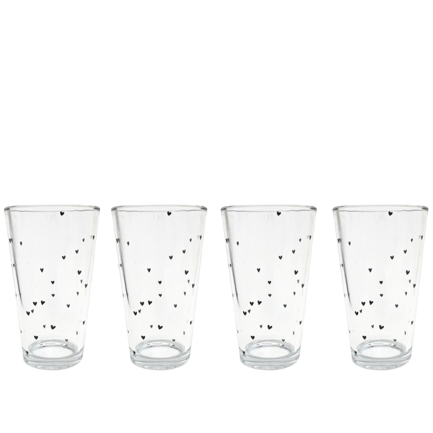 With Love Heart Glass