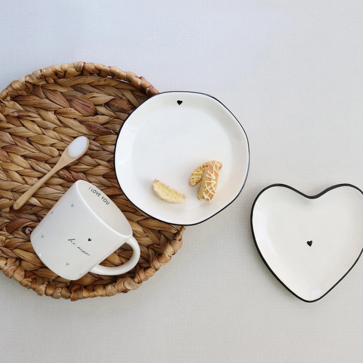 With Love Heart Plate