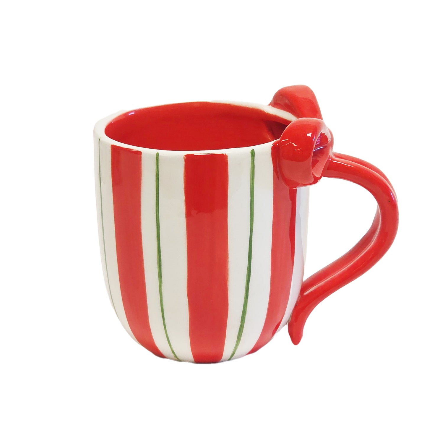 Striped Bow Mug