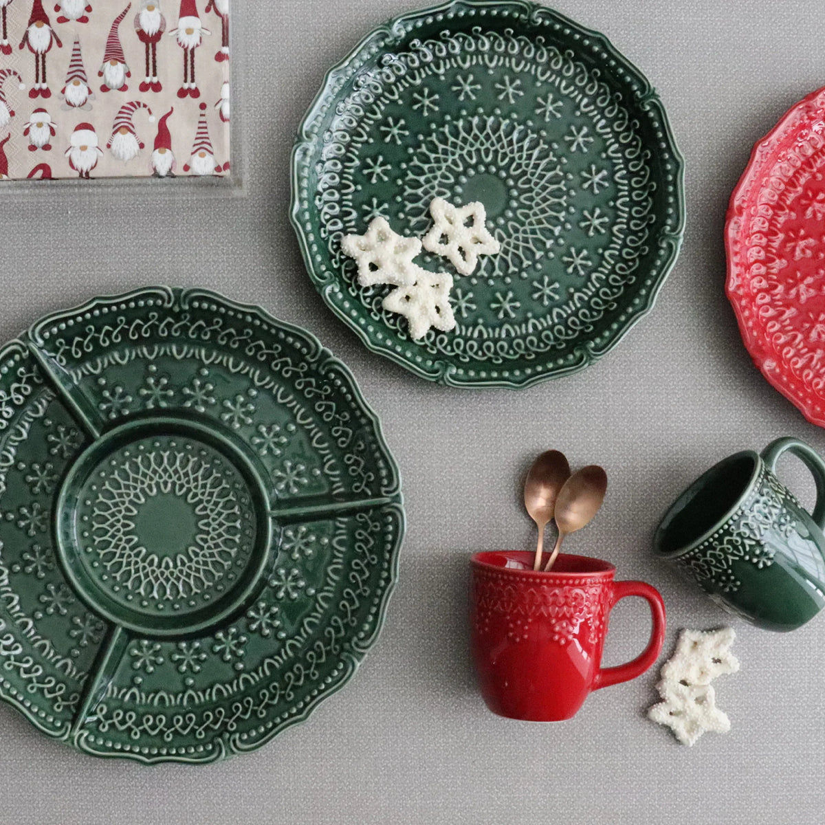 Embossed Holiday Mug