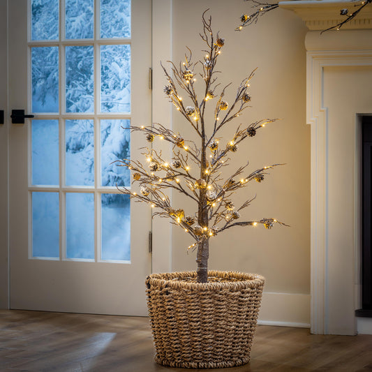Woodland Pine Cone LED Tree