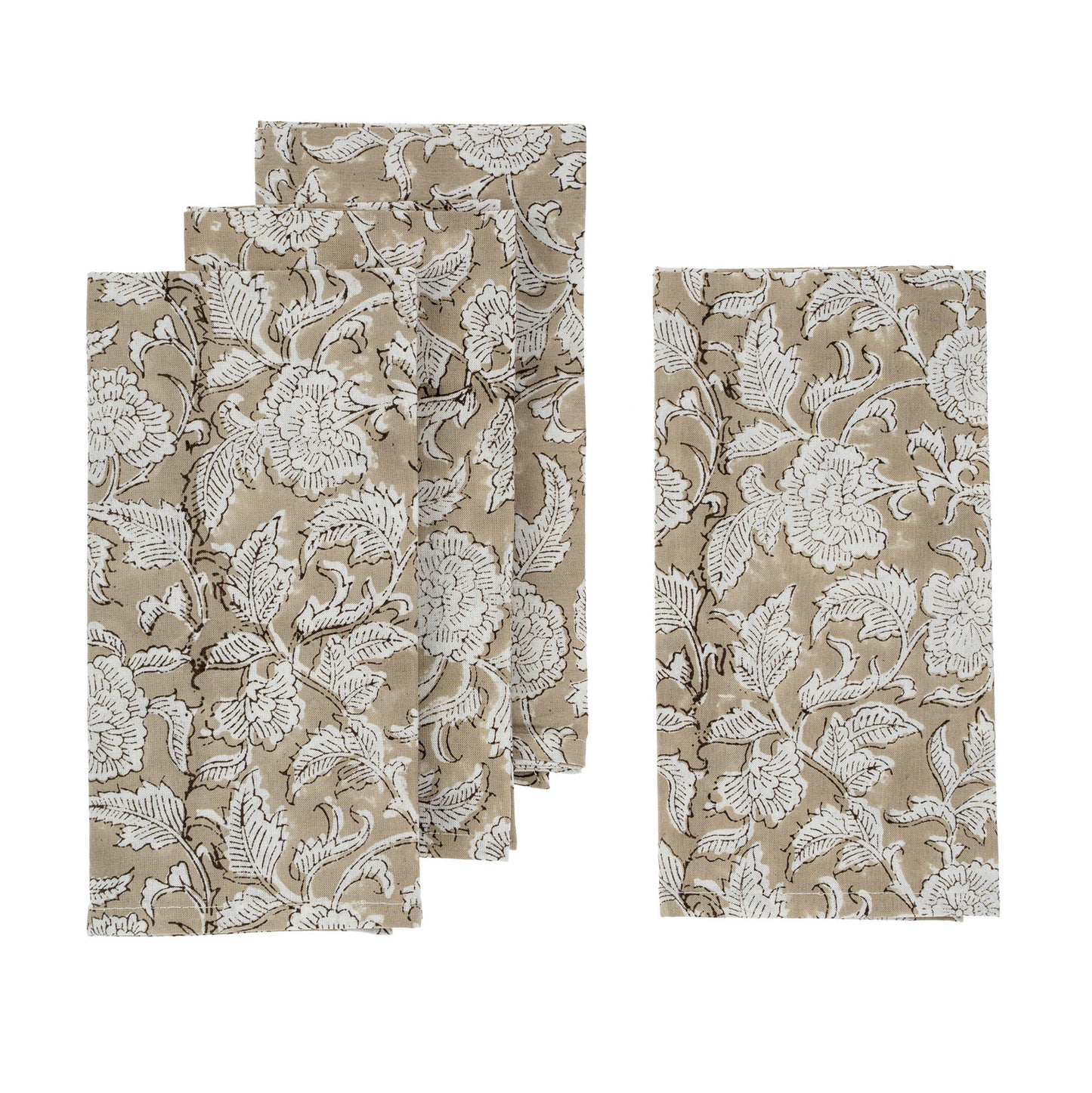 Floral Block Napkins