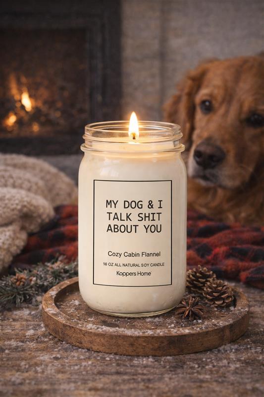 Dog & I Candle