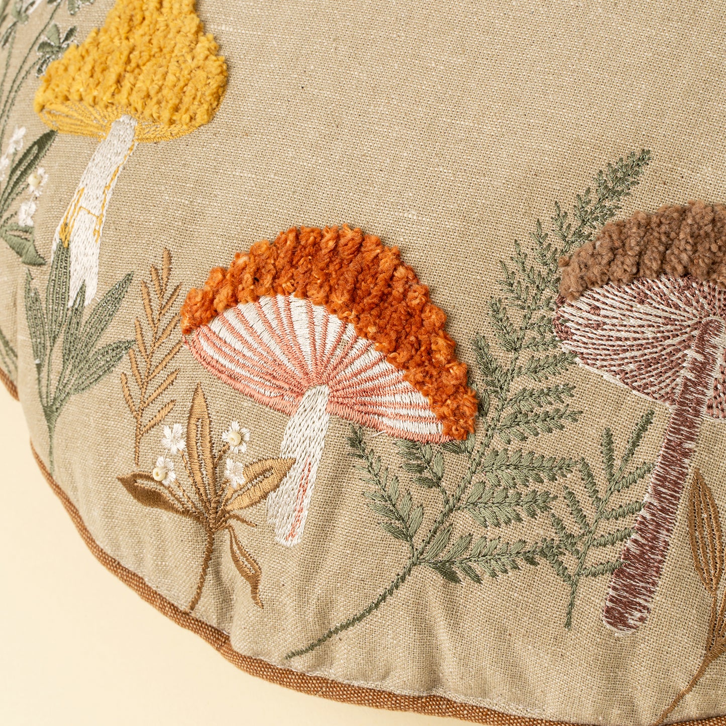 Mushroom Round Pillow