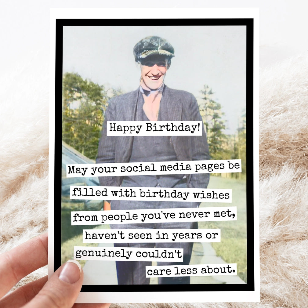 May Your Social Media Pages Card