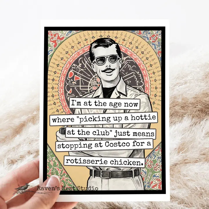 Picking Up A Hottie Card