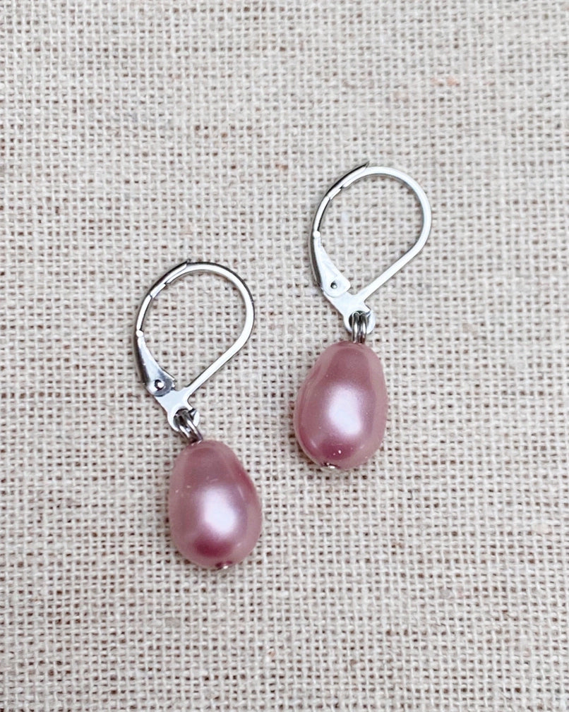 Swarovski Pearl Drop Earrings