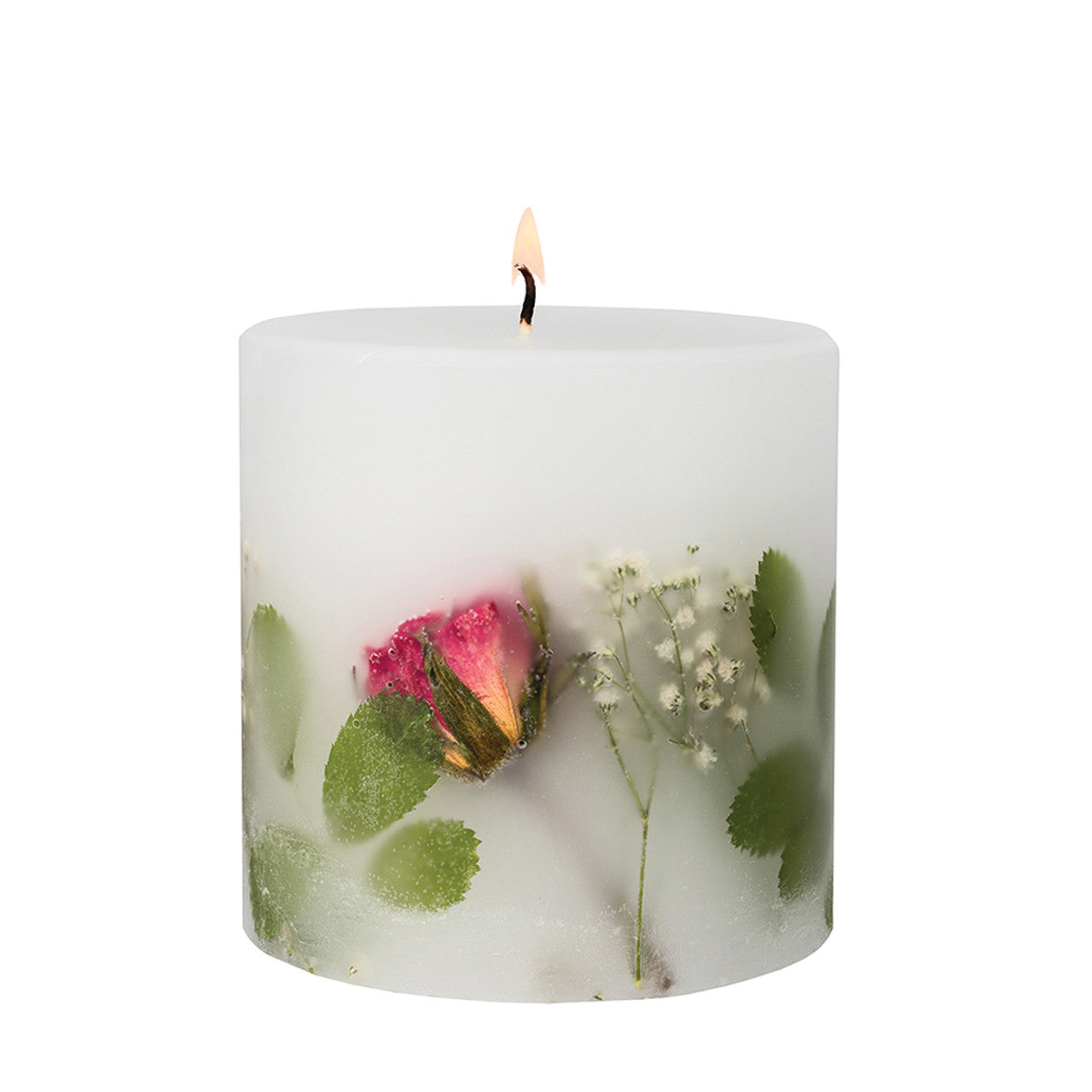 Red Rose Pillar Candle