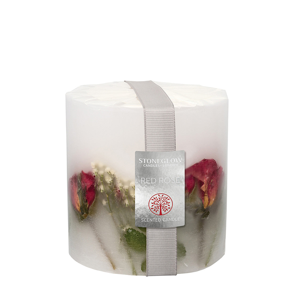 Red Rose Pillar Candle