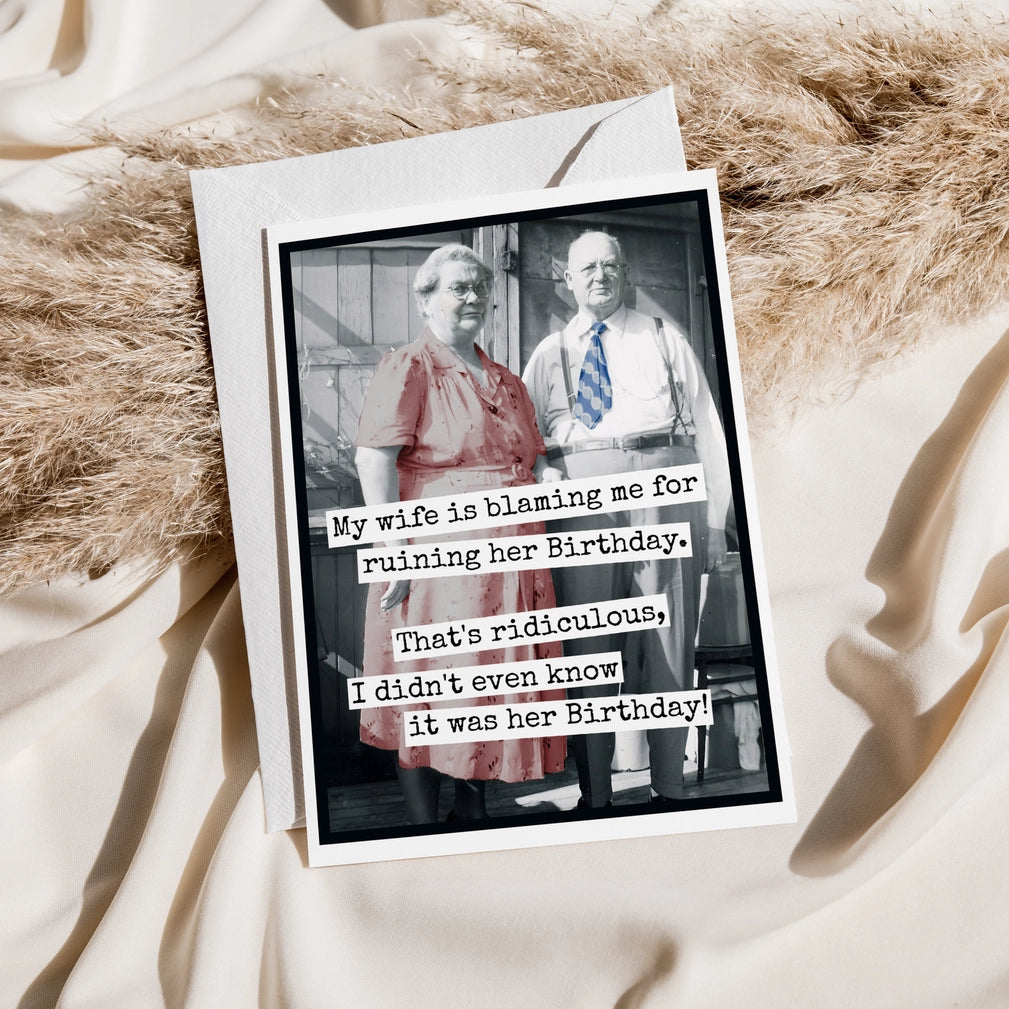 My Wife is Blaming Me Card