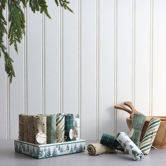 Winter Green Tea Towel