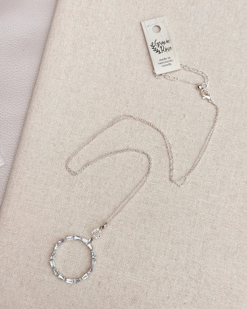 Swarovski Crystal Circle Necklace