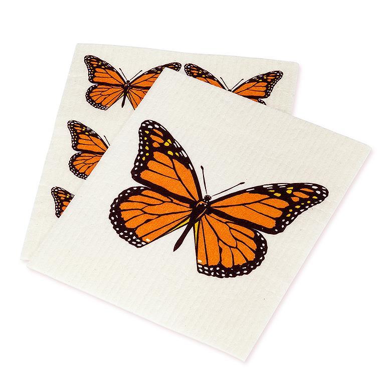 Monarch Butterfly Dishcloths - S/2
