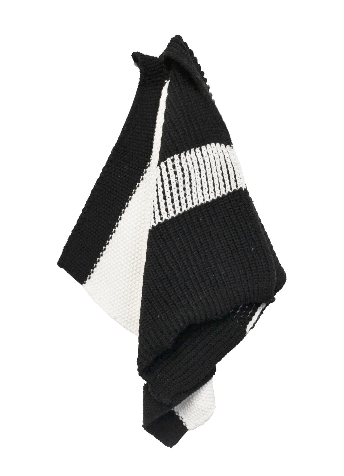 Black/Cream Towels - S/2