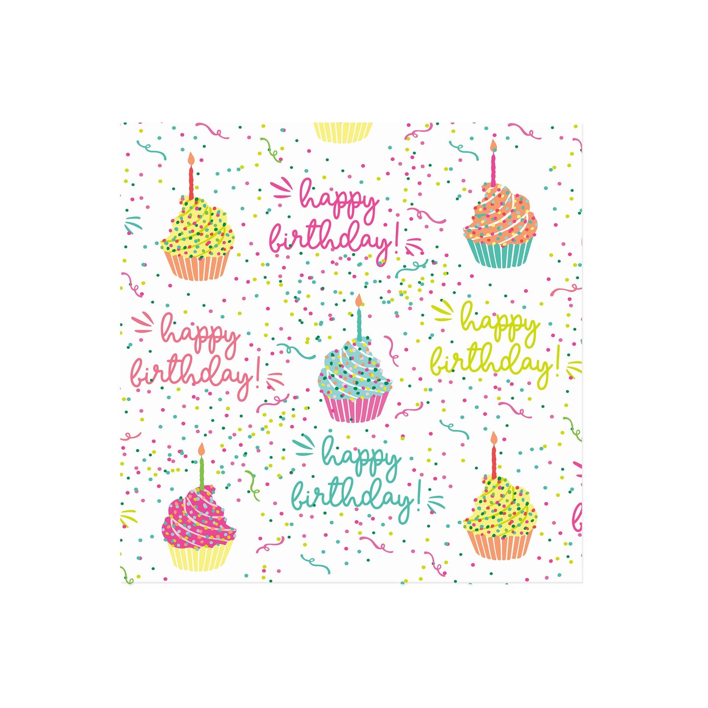 Birthday Cupcake Napkin