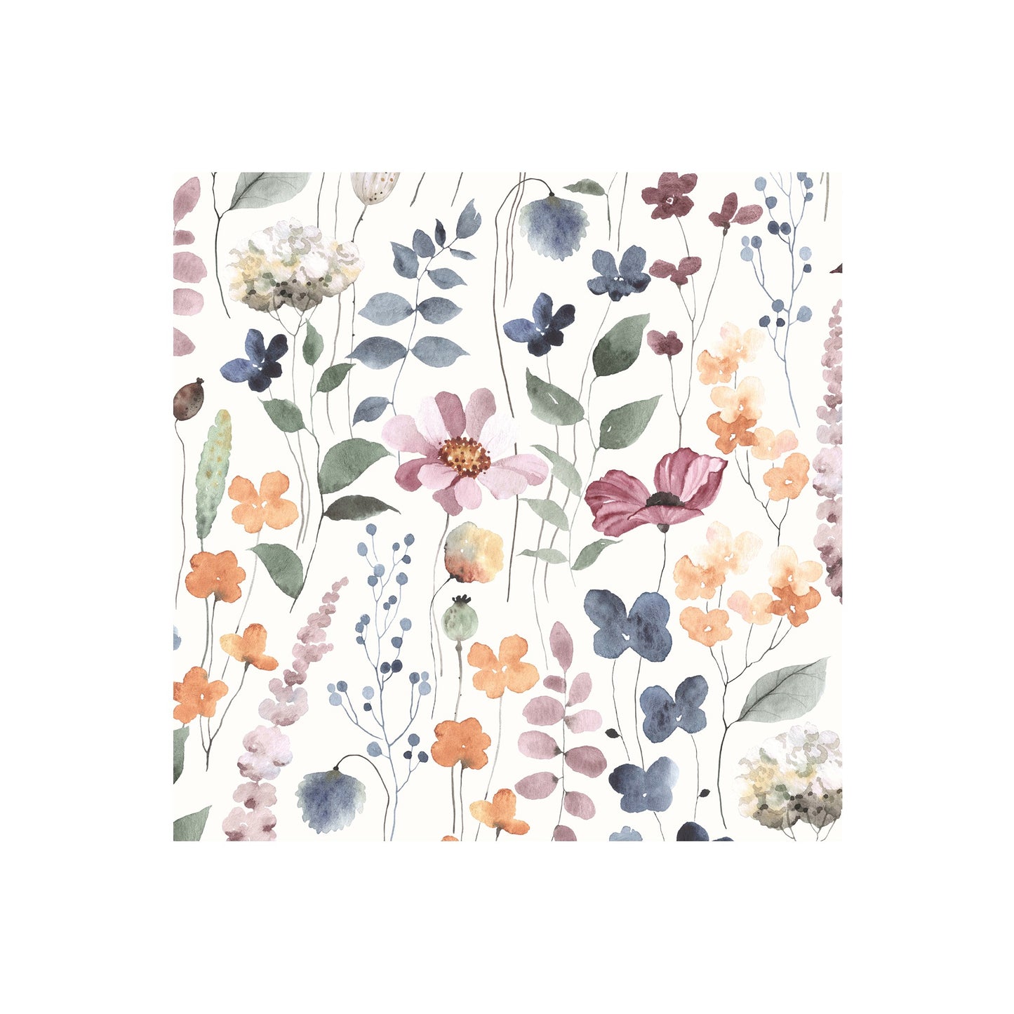 Watercolour Floral Napkin
