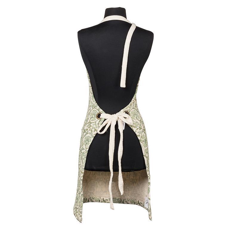 Green Floral Apron