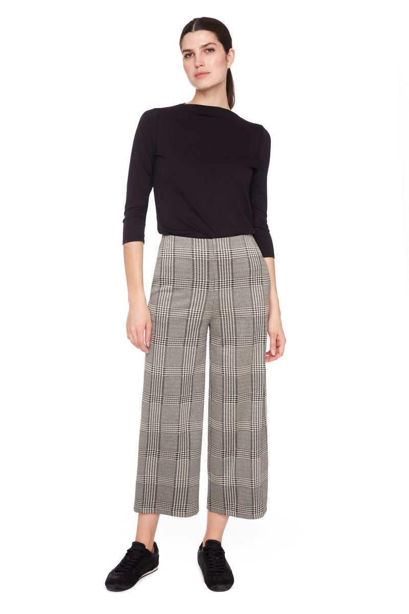 Cropped Plaid Pant