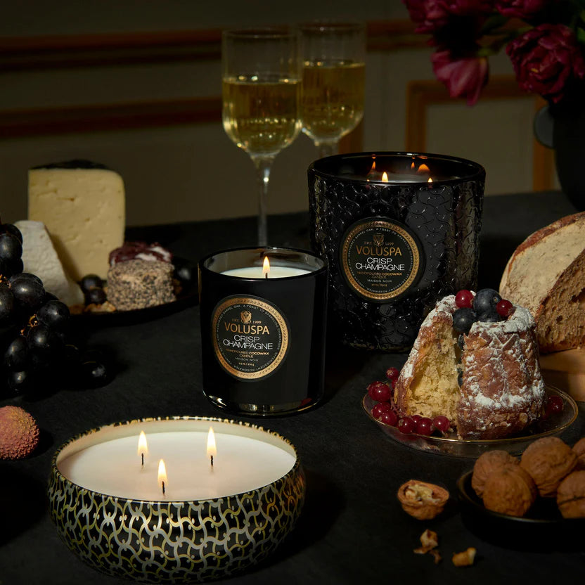 Crisp Champagne 3 Wick Tin Candle