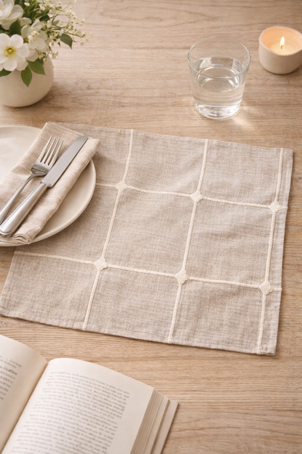 Provence Check Napkin