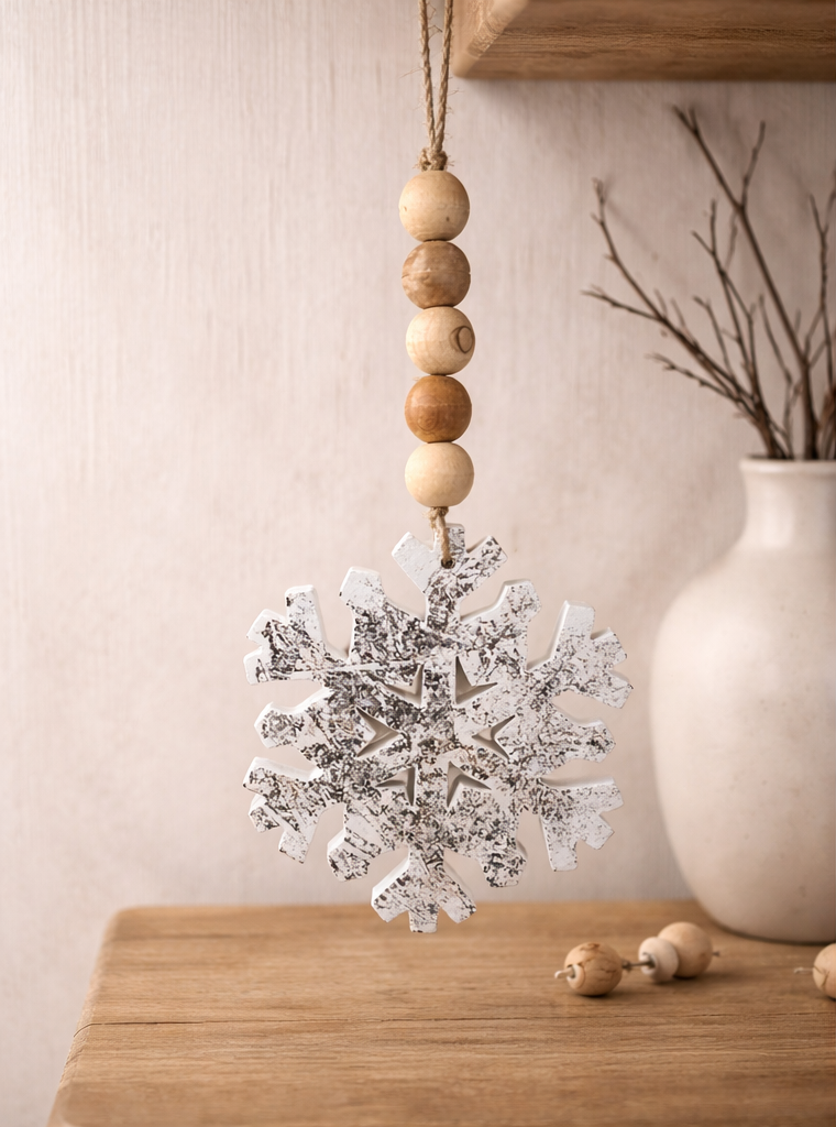Beaded Snowflake Ornament