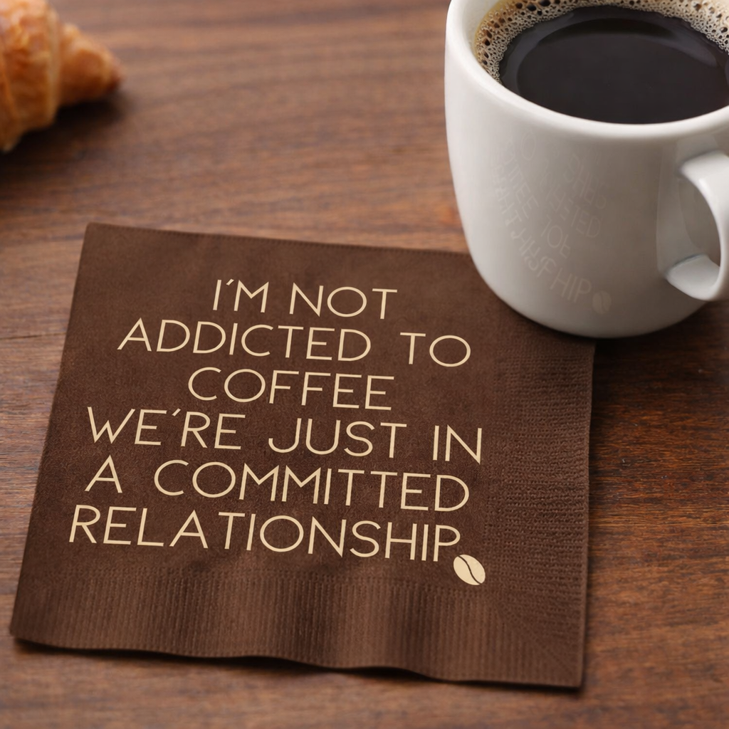 Addicted to Coffee Napkin