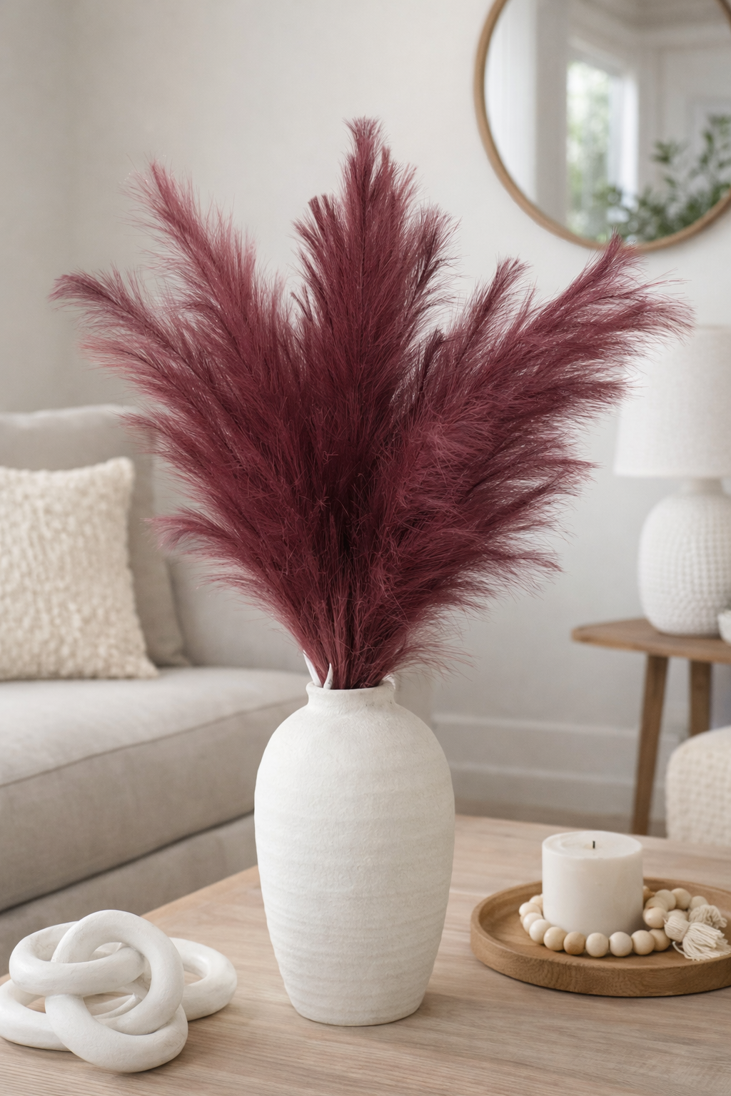 Bergundy Pampas Spray