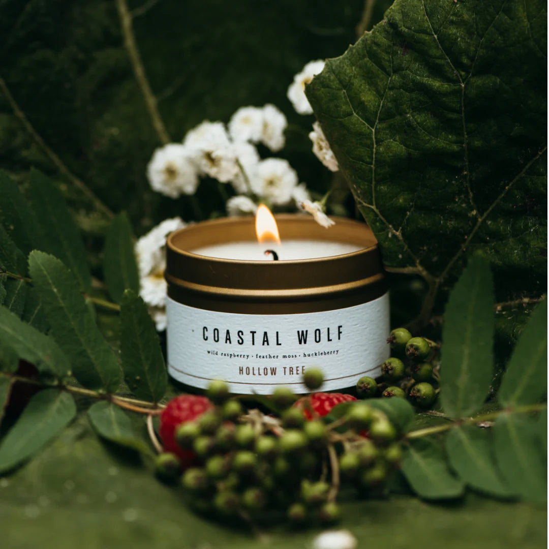 Coastal Wolf Travel Candle - 4oz